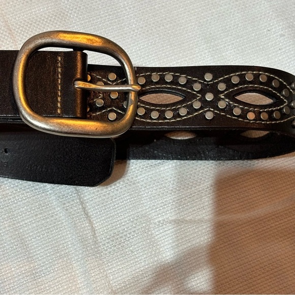 Fossil Leather Belt with Details Size M - Picture 7 of 16